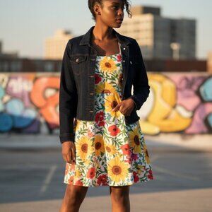 Buffalo Stretchy Denim Cropped Jacket - M/L